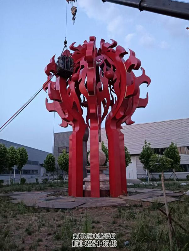杭州火球雕塑,精神堡垒火球雕塑落地展示 (11) 杭州火球雕塑,精神堡垒火球雕塑落地展示 (11)