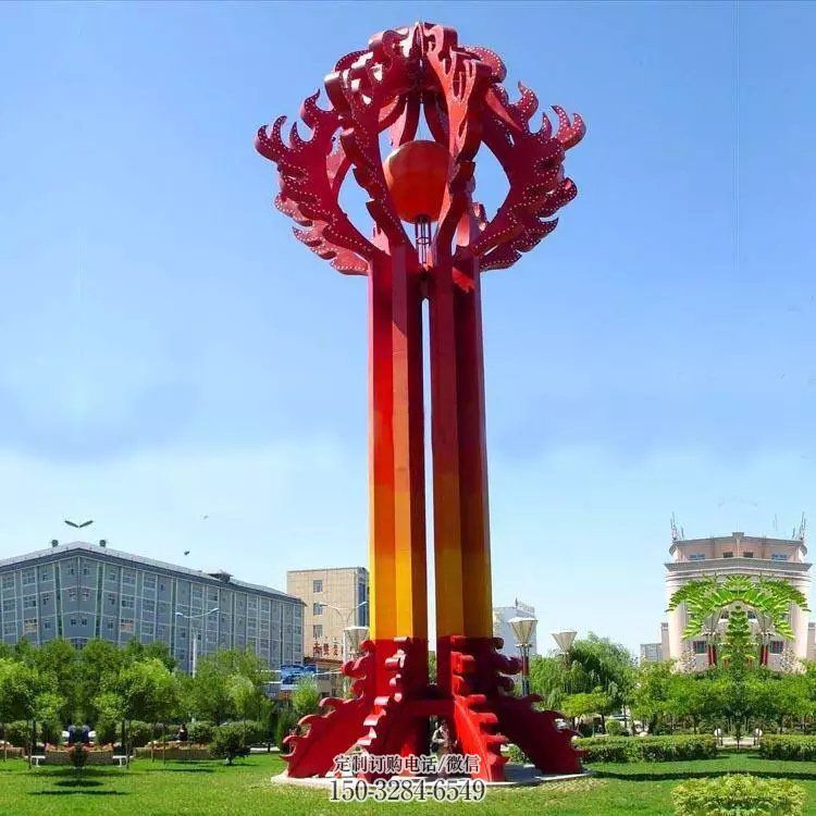 台州街道精神堡垒雕塑 现代景观标牌雕塑 彩绘标识雕塑 台州街道精神堡垒雕塑 现代景观标牌雕塑 彩绘标识雕塑