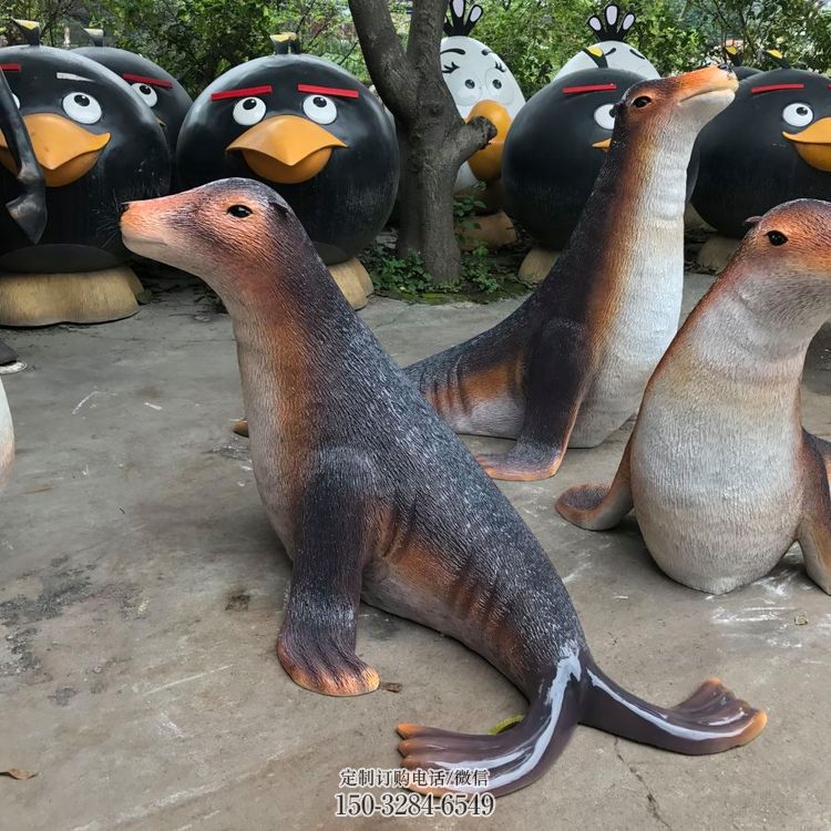 拱墅园林海豹雕塑 风景区仿真雕塑 广场小品 拱墅园林海豹雕塑 风景区仿真雕塑 广场小品